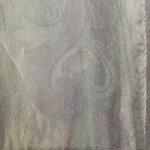 Roberta De Camerino silk stole. Baby pink with fine design. - Picture 5 of 7